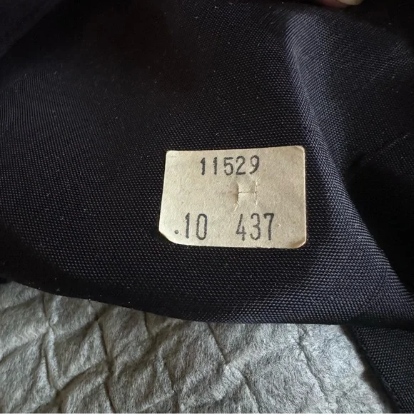 Vintage Tweed Peacoat Womens 10 Purple Green Wool 90s Classic Double Breasted - Picture 15 of 15